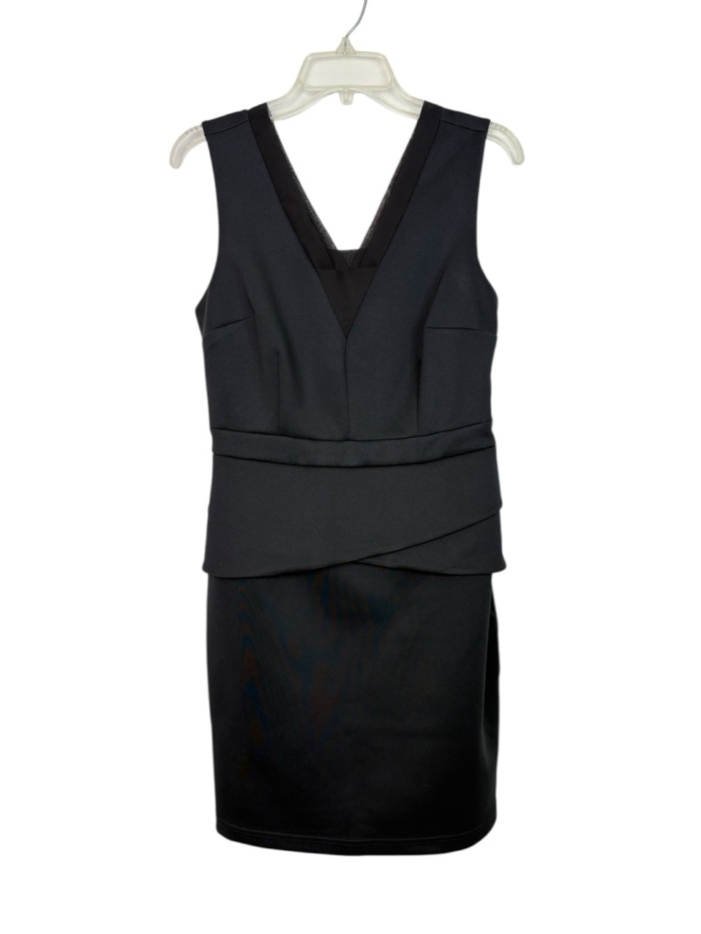 Goldray Rizzo Black Scuba Peplum Dress, Medium